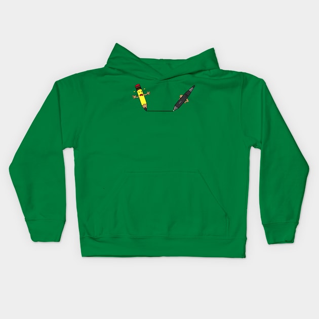 Tug-of-war Kids Hoodie by peekxel